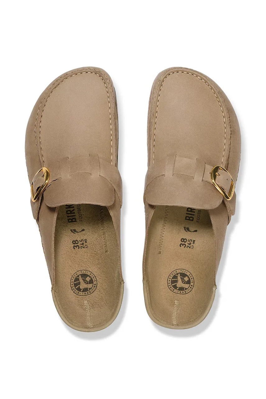 Birkenstock šľapky mules dámske semišové Buckley