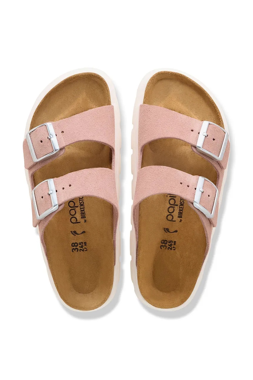 Birkenstock šľapky dámske semišové Arizona Chunky Birkenstock x Papillio
