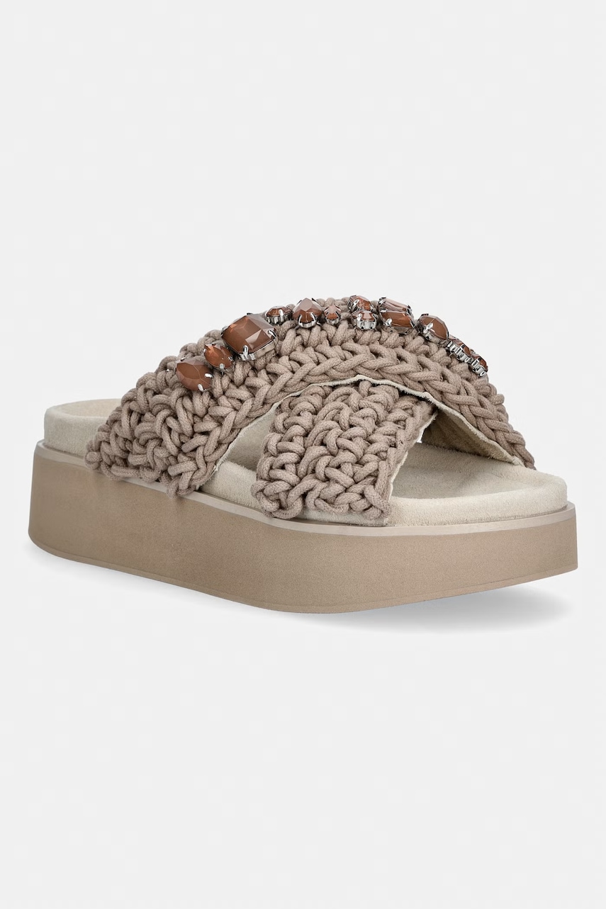 Inuikii Σαγιονάρες Γυναικεία Woven Stones Platform
