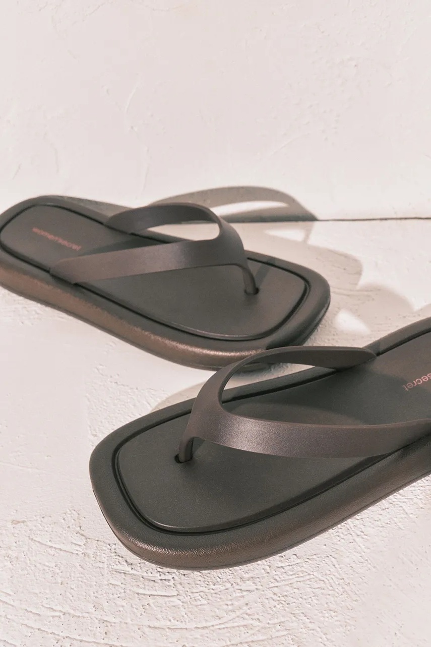 women'secret šľapky dámske SI FLIP FLOP CHOCOLAT
