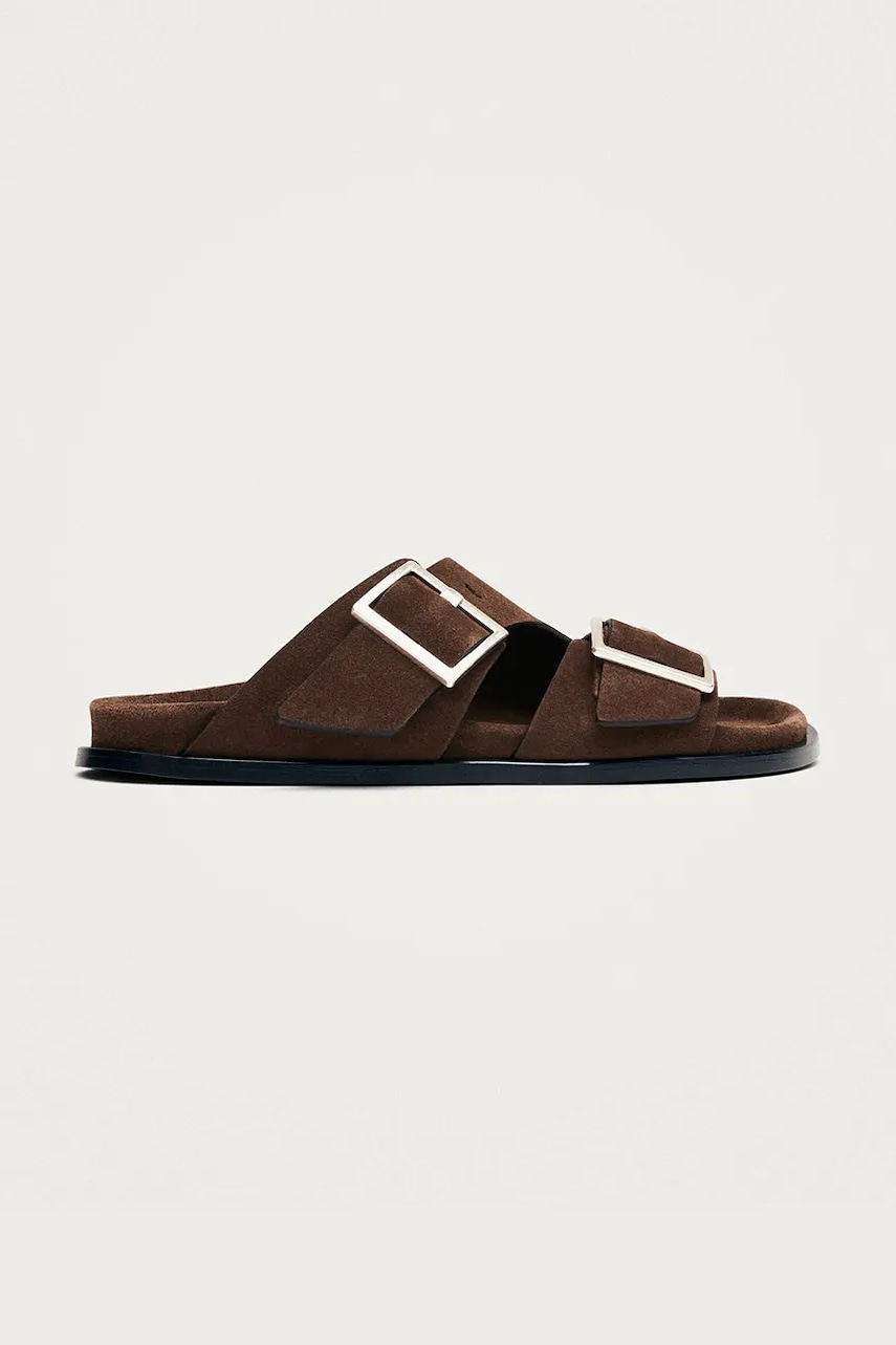 Alohas papuci din piele Alba