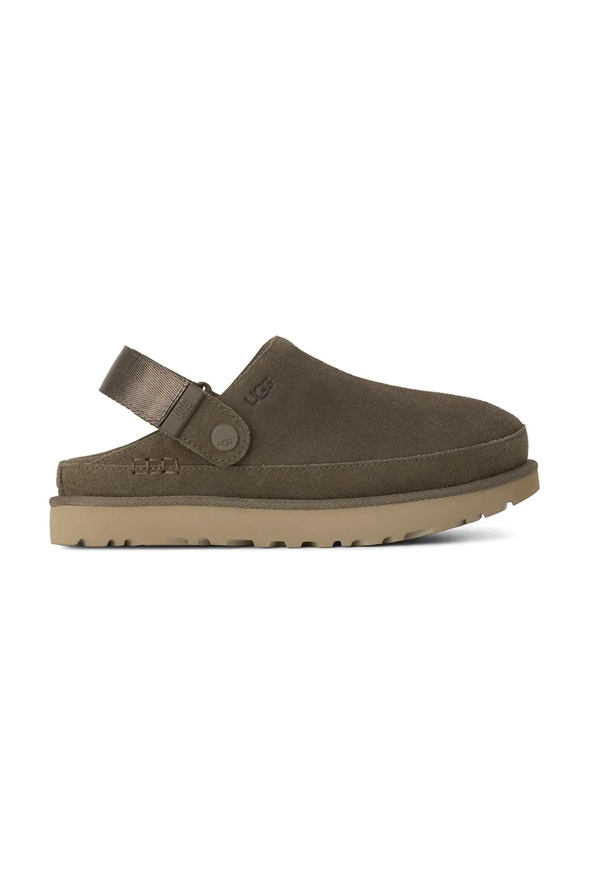 Levně Semišové pantofle UGG W Goldenstar Clog