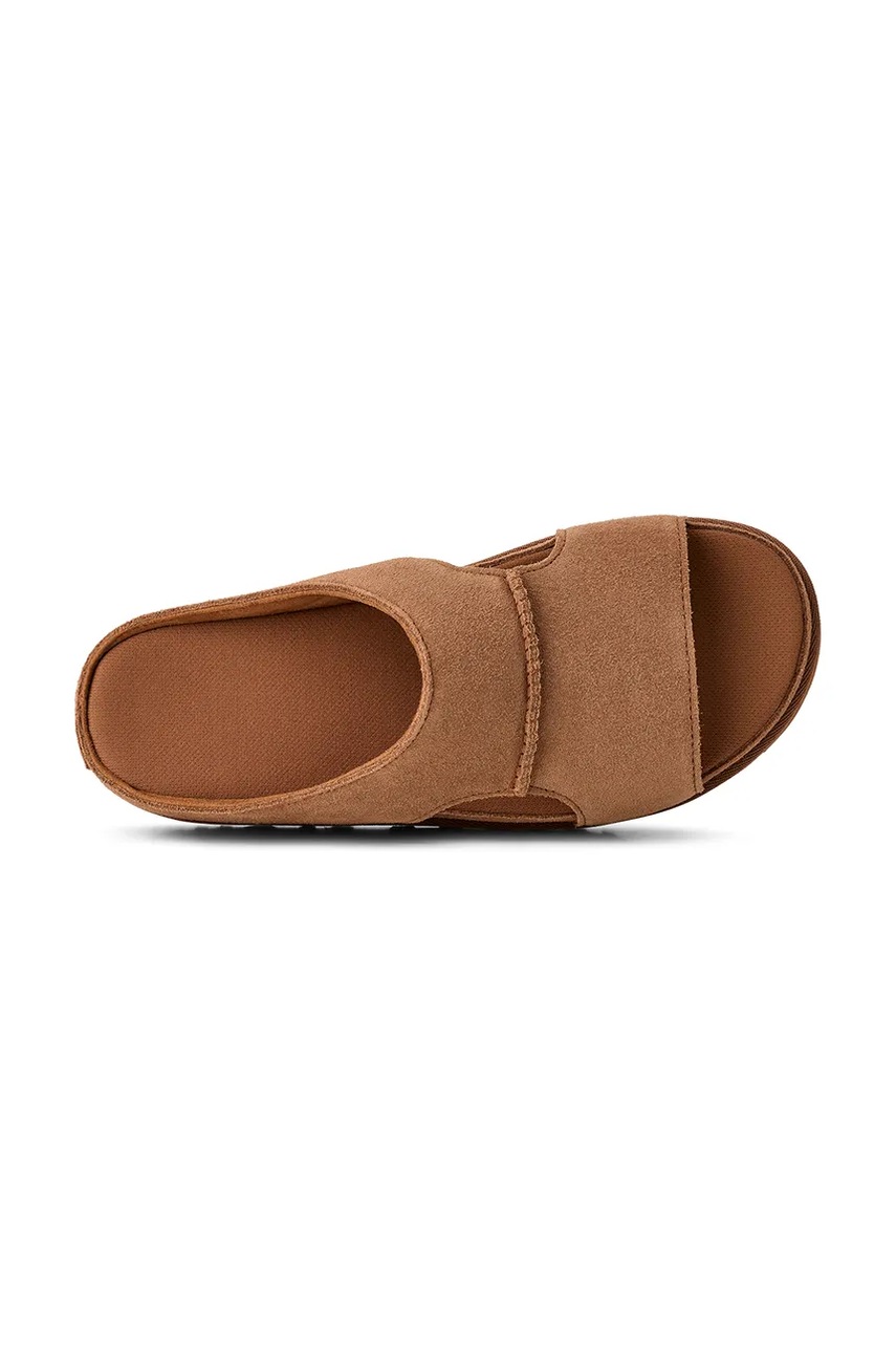 Semišové šľapky UGG W Goldenstar Hi Cutout Slide