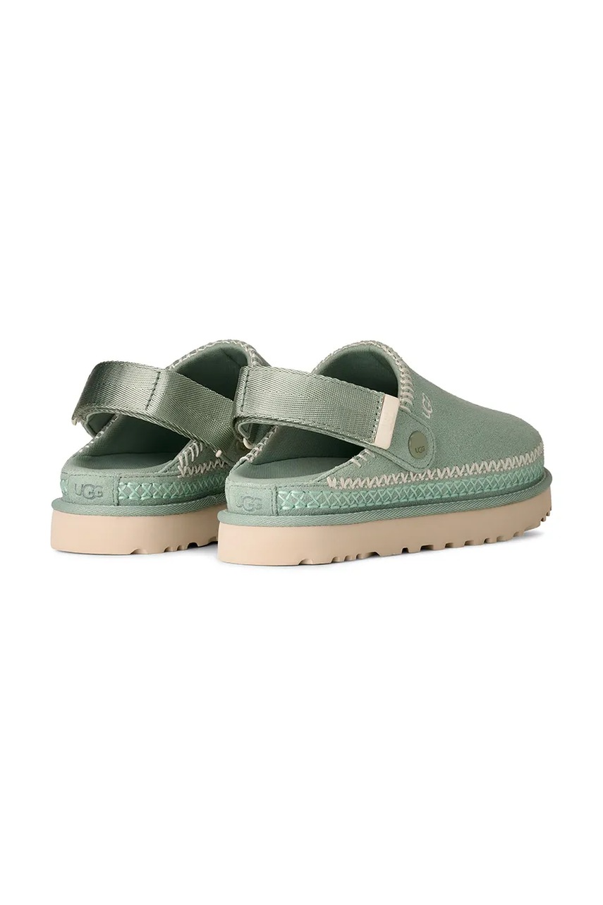 Semišové šľapky UGG W Goldenstar Meadow Accent Clog