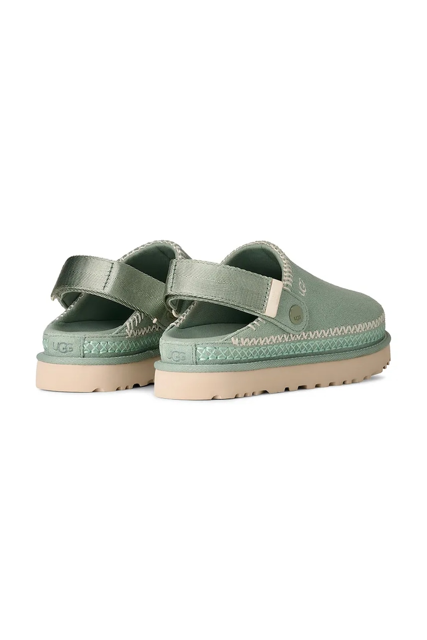 Semišové šľapky UGG W Goldenstar Meadow Accent Clog