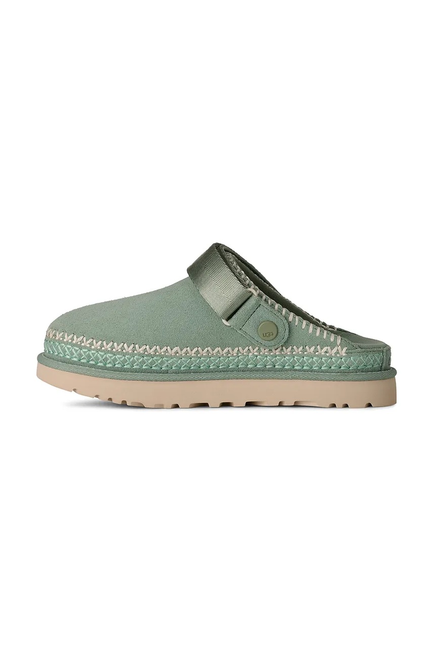 Semišové šľapky UGG W Goldenstar Meadow Accent Clog