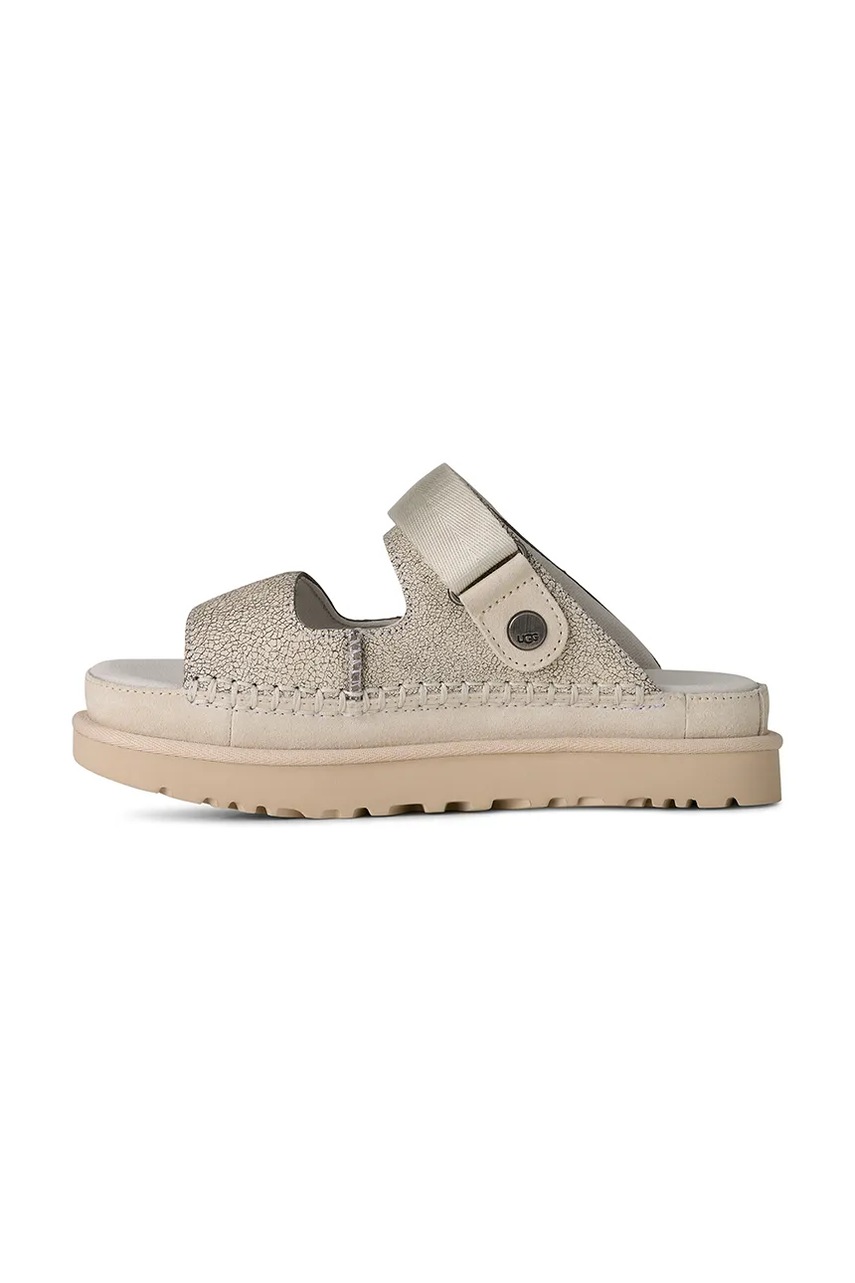 Kožené šľapky UGG W Goldenstar Crackle Glide