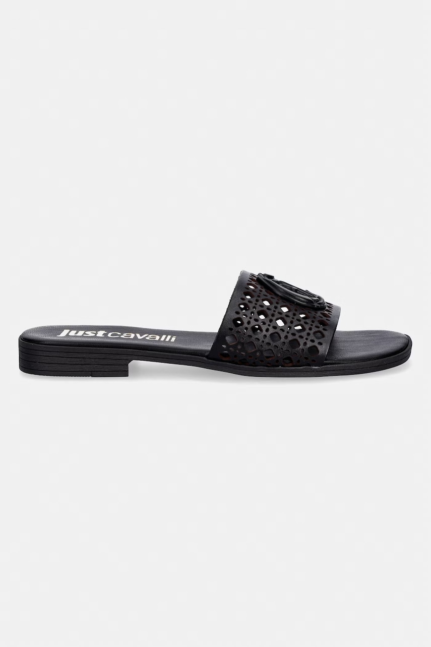 Kožené šľapky Just Cavalli