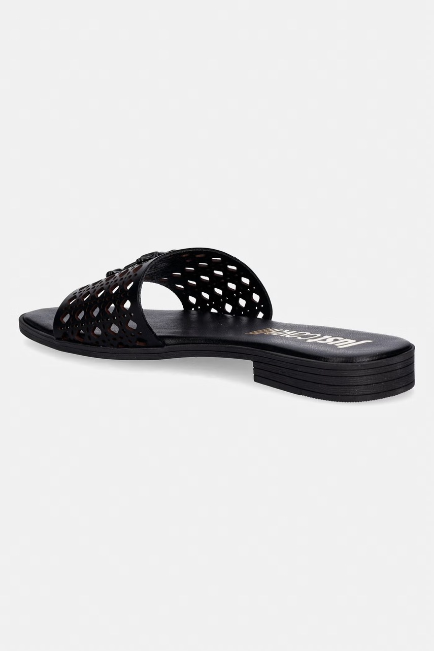 Kožené šľapky Just Cavalli