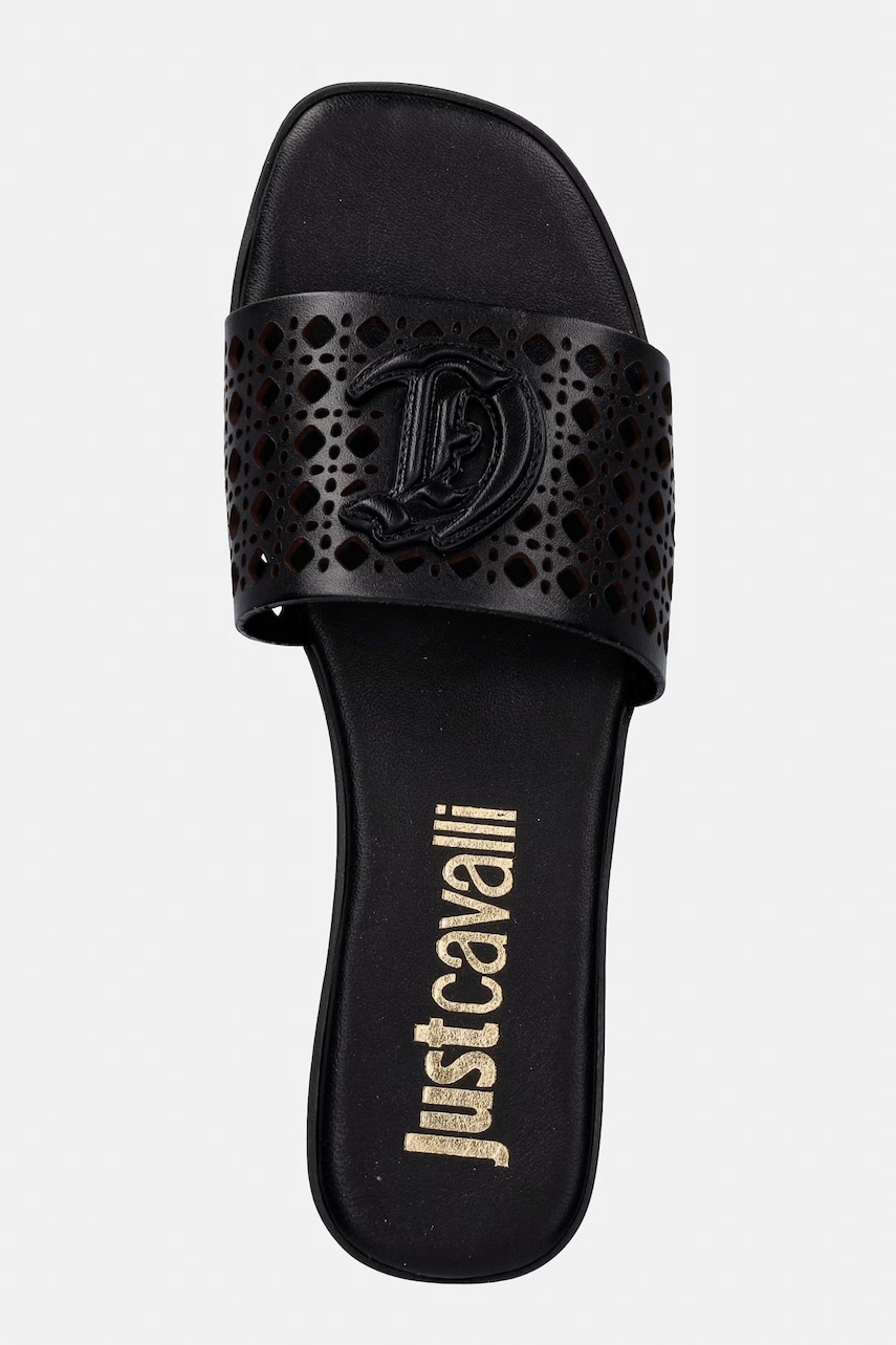Kožené šľapky Just Cavalli