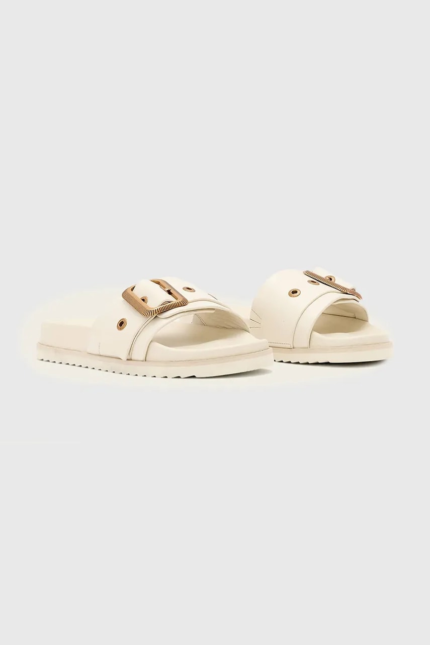 AllSaints šľapky dámske kožené Ellie Western Sandals