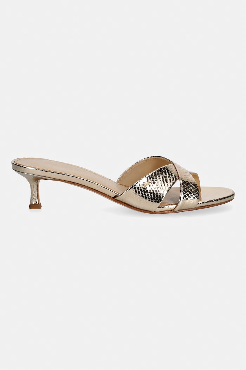 Kožené šľapky MICHAEL Michael Kors Cassidy Kitten Sandal