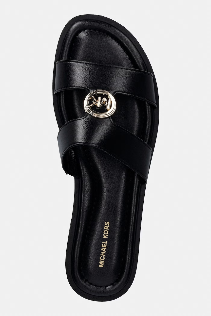 MICHAEL Michael Kors šľapky dámske kožené Erin Flat Sandal