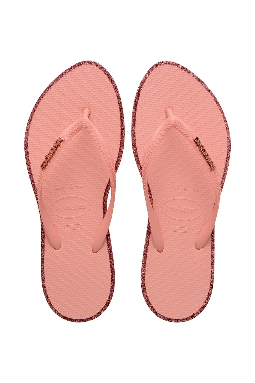 Havaianas σαγιονάρες δίχαλο Γυναικείες SLIM POINT GLITTER 4150157.1397 ροζ 35/36,41/42,39/40,37/38