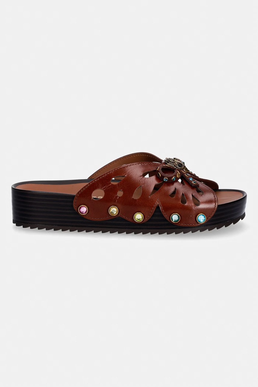 Kurt Geiger London šľapky dámske kožené Boho Butterfly Flat