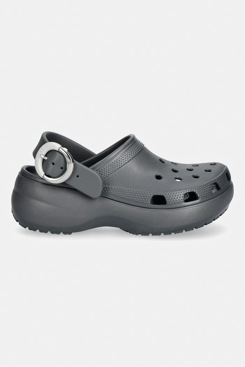 Crocs šľapky na platforme dámske Classic Platform Buckle Clog