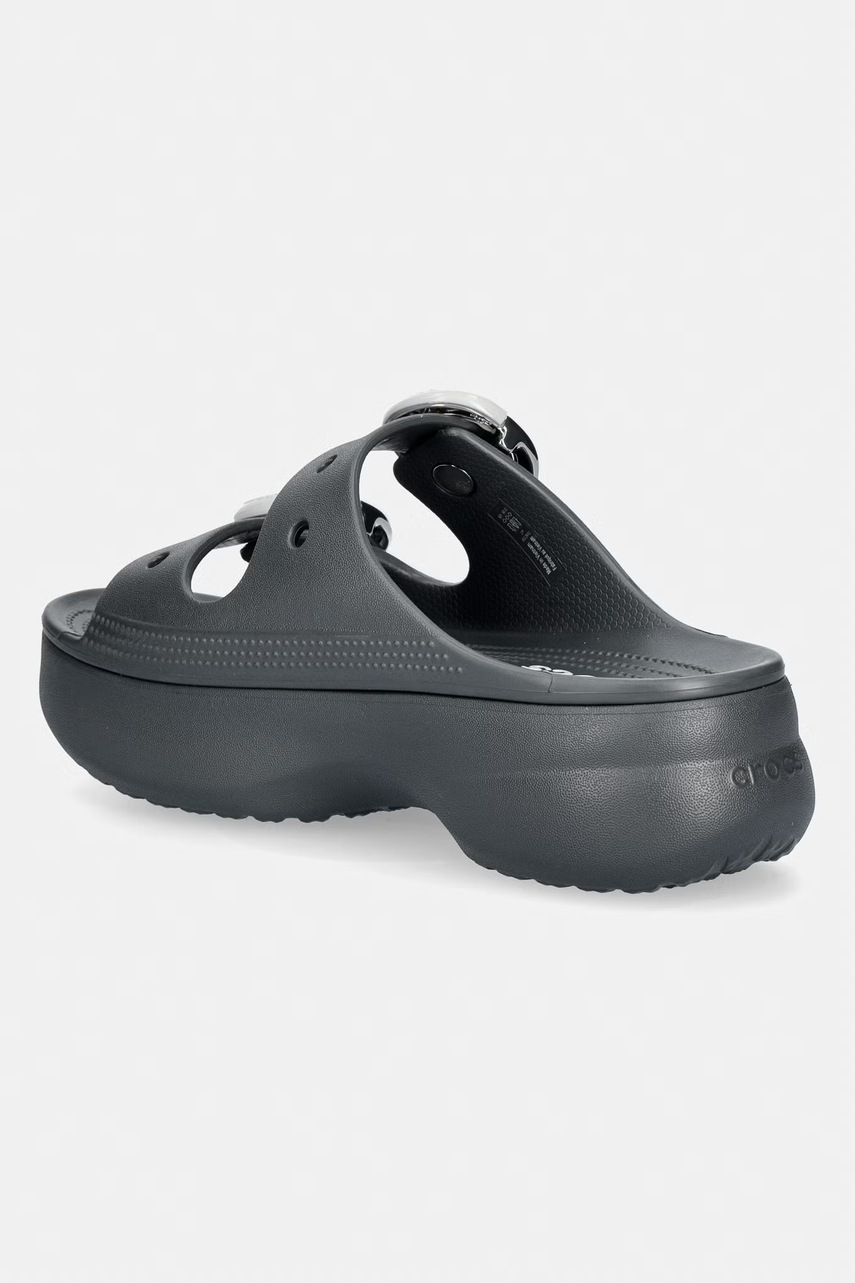 Crocs šľapky na platforme dámske Saturday Platform Dipped Buckle Sandal