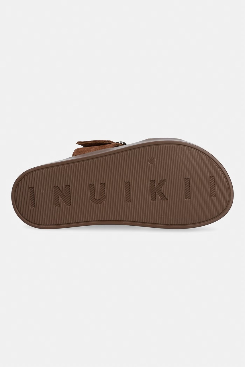 Inuikii šľapky na platforme dámske semišové Tilda Buckle