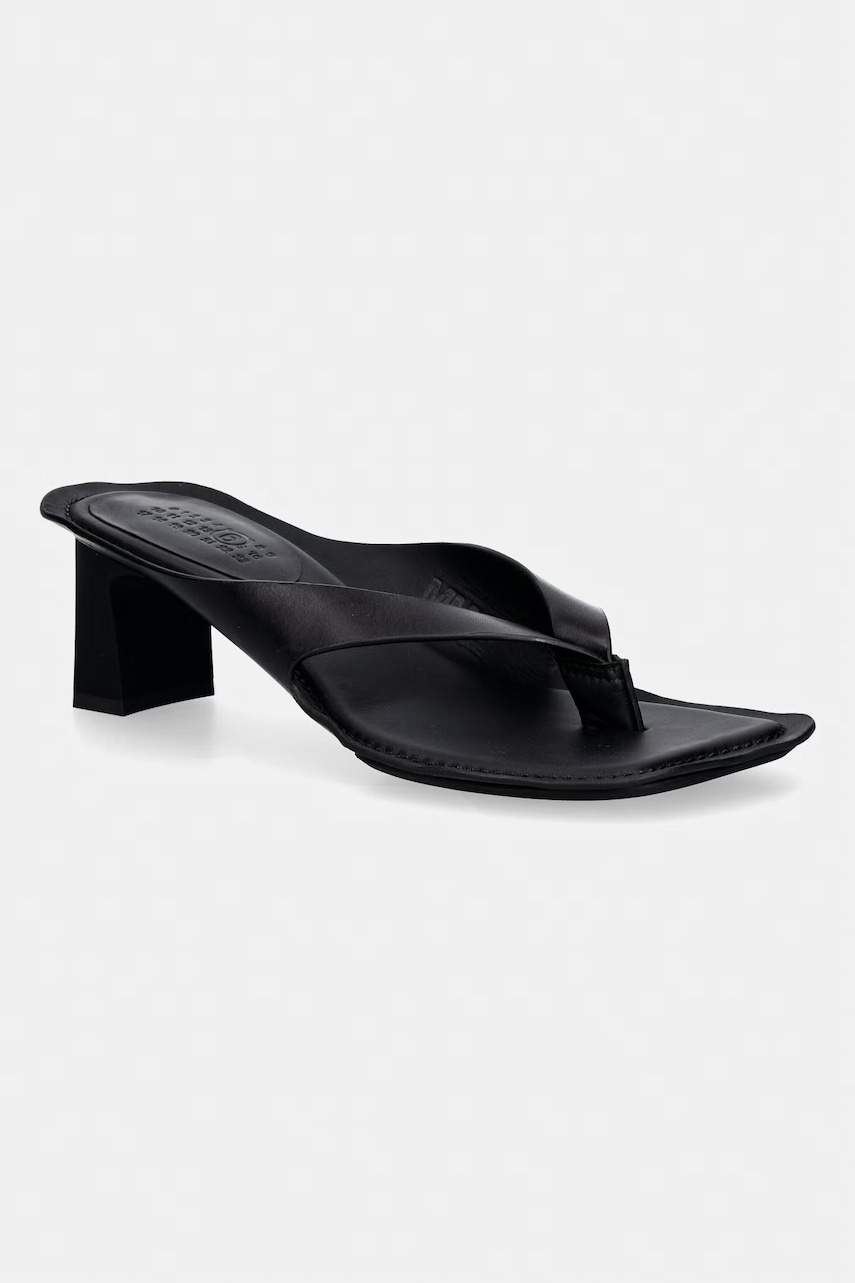MM6 Maison Margiela japonki damskie skórzane