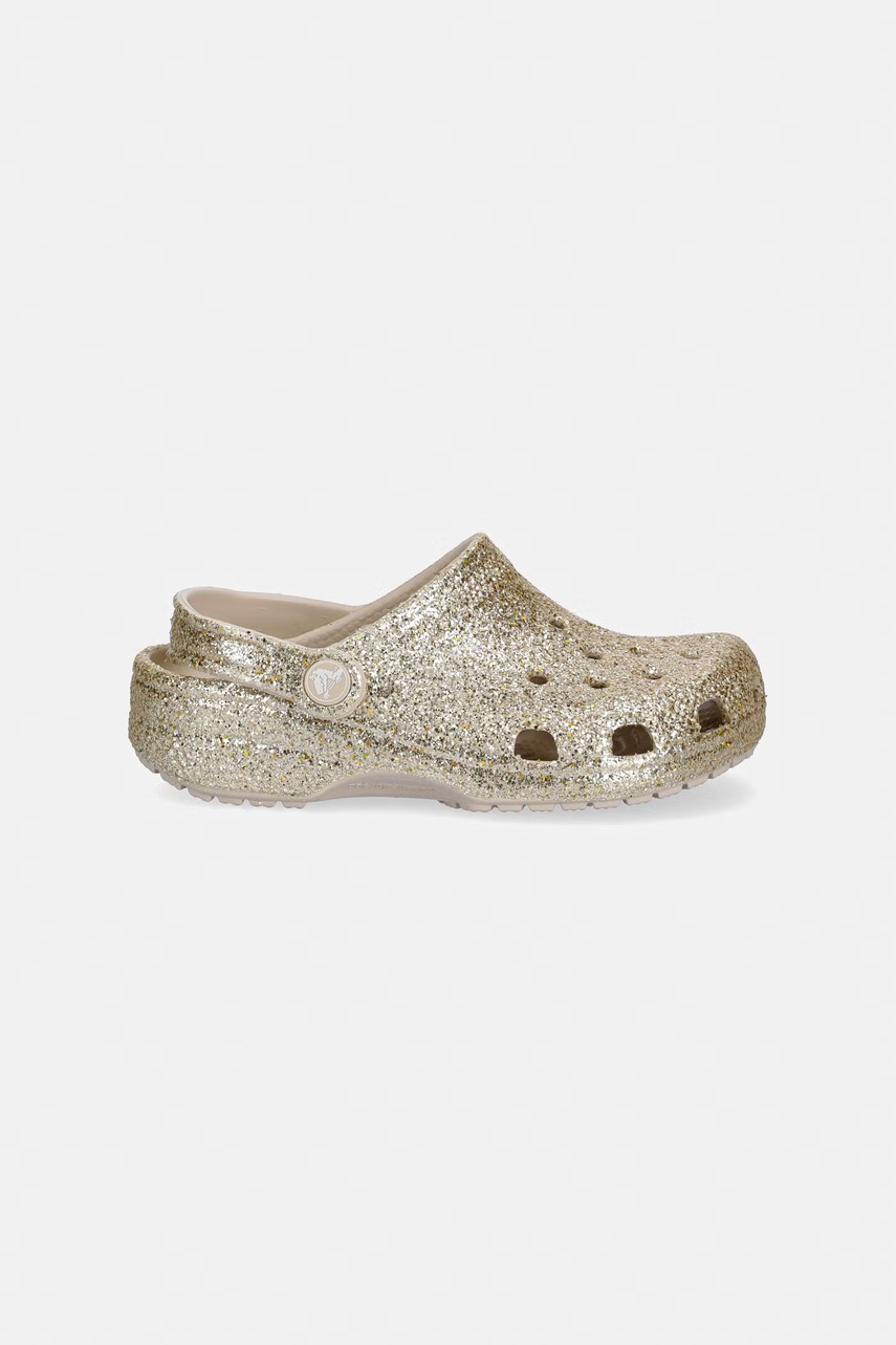 Detské šľapky Crocs CLASSIC CHUNKY GLITTER CLOG K