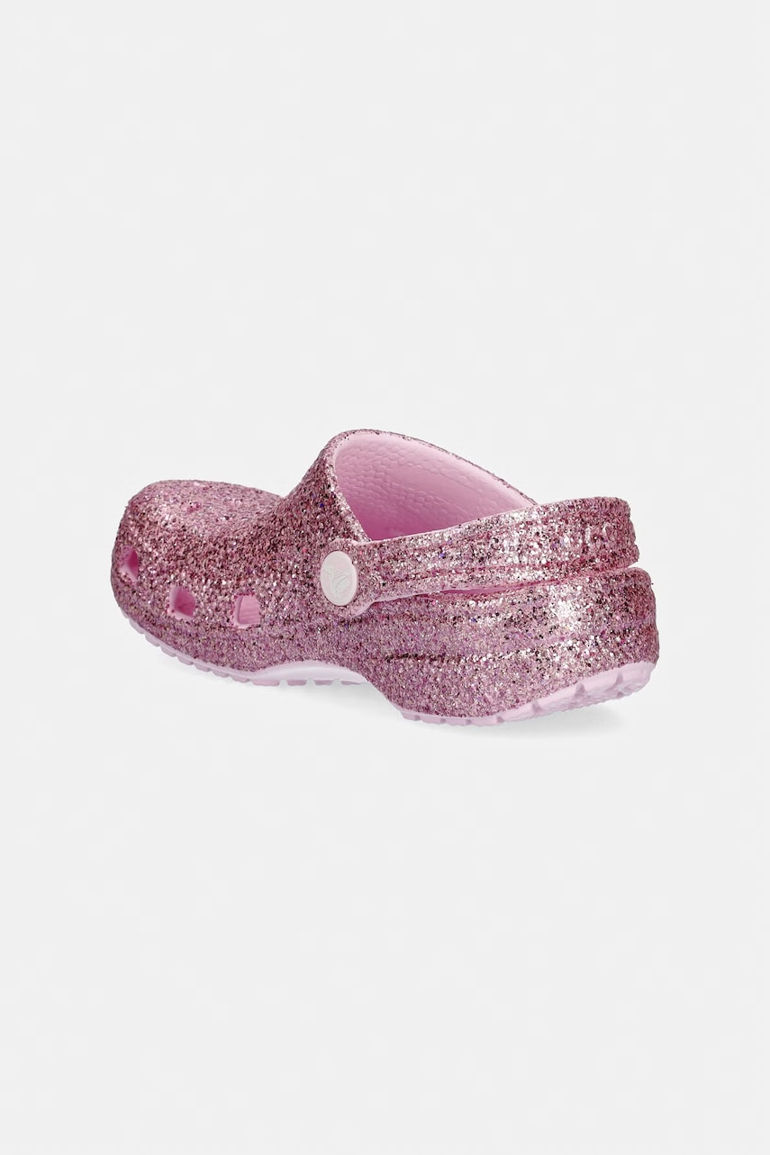 Detské šľapky Crocs CLASSIC CHUNKY GLITTER CLOG K