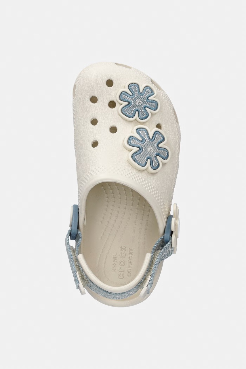 Crocs šľapky detské CLASSIC DNM FLWR ADJ BACKSTRAP CLOG T