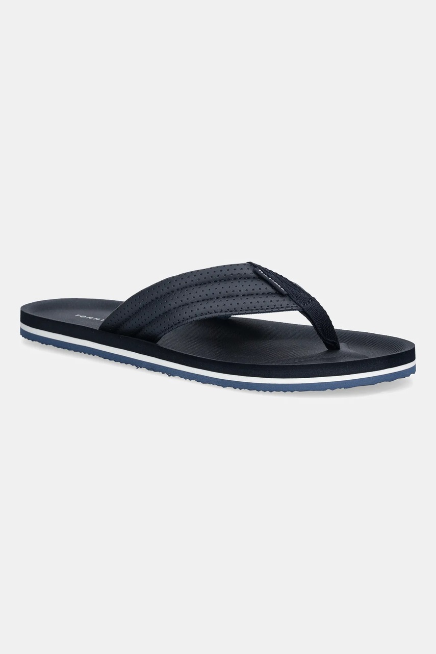 Levně Žabky Tommy Hilfiger COMFORT PADDED PERF BEACH SANDAL pánské, tmavomodrá barva, FM0FM05712