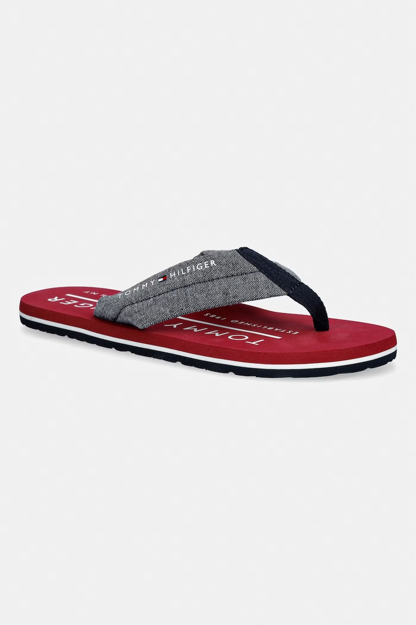 Levně Tommy Hilfiger žabky pánské HILFIGER CHAMBRAY BEACH SANDAL