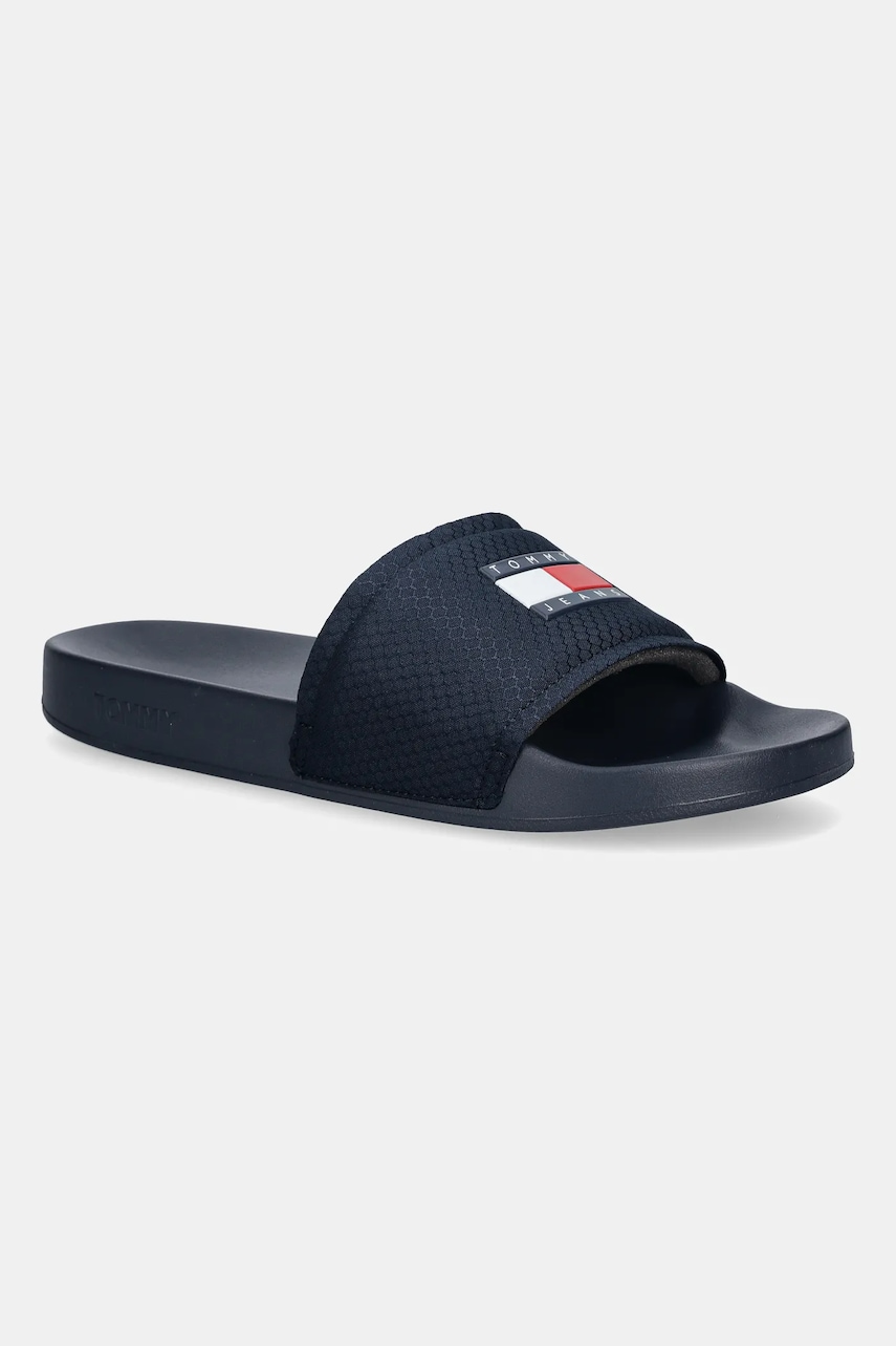 Tommy Jeans papuci TJM POOL SLIDE culoarea bleumarin, EM0EM01673