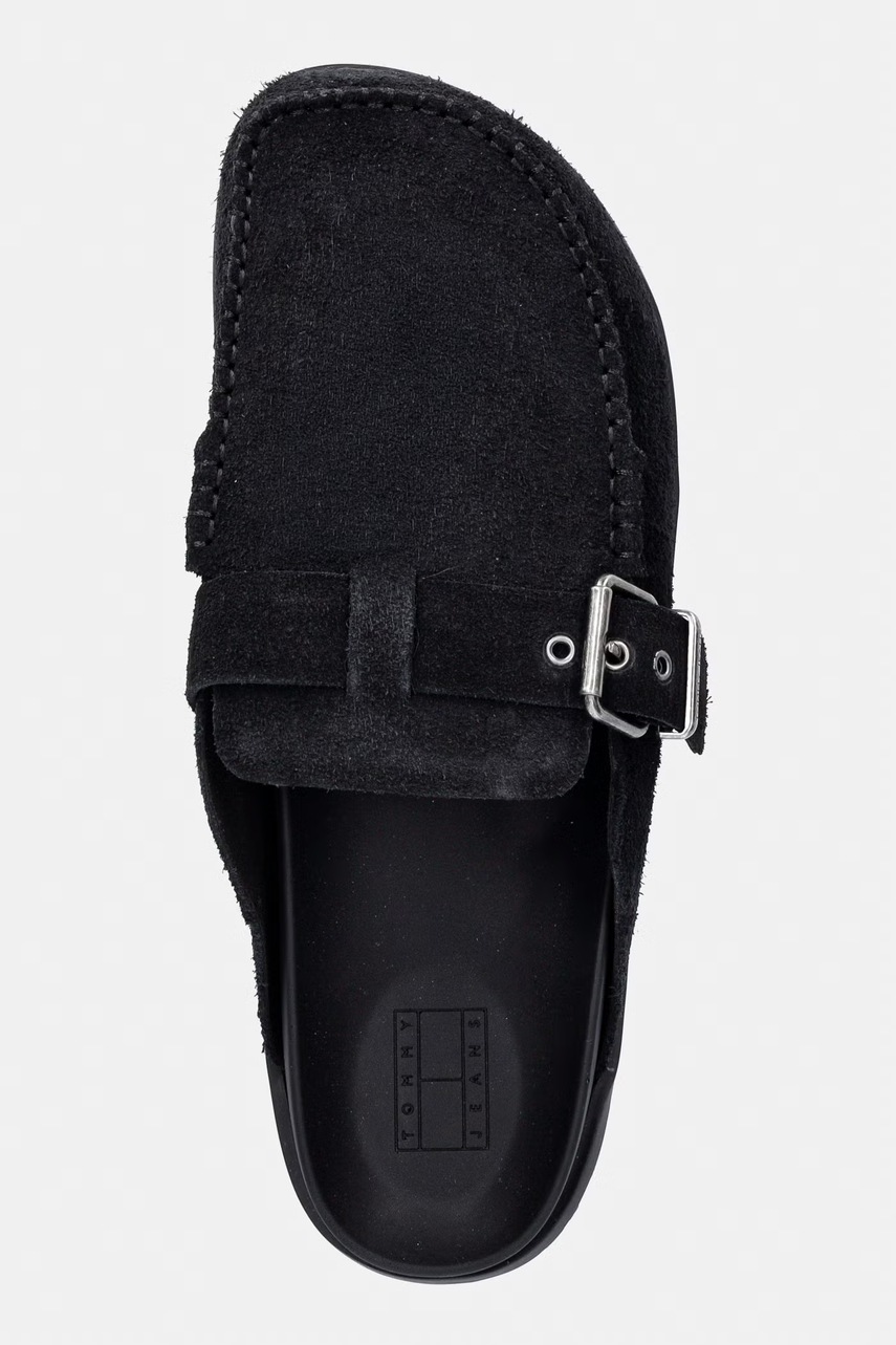 Tommy Jeans šľapky pánske semišové BIND MULE WASHED SUEDE