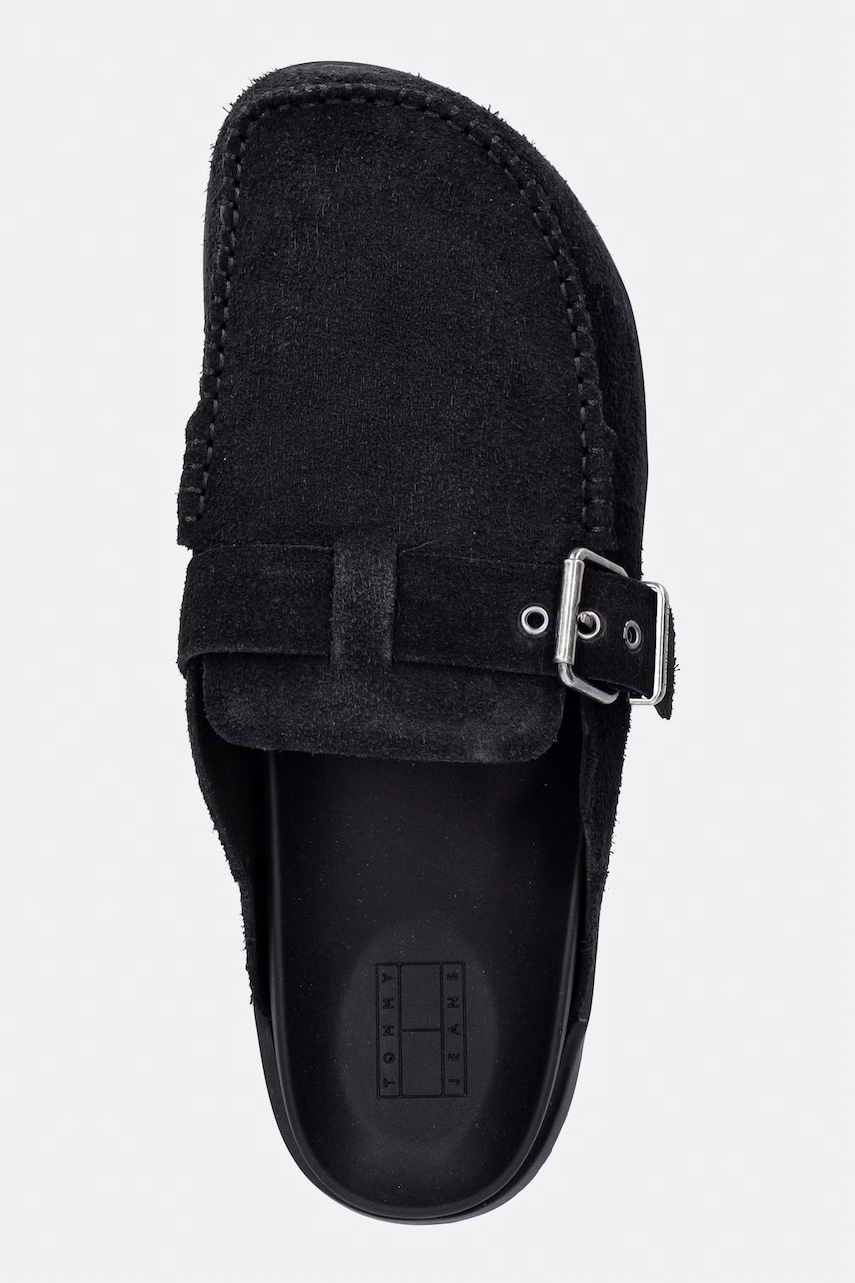 Tommy Jeans šľapky pánske semišové BIND MULE WASHED SUEDE