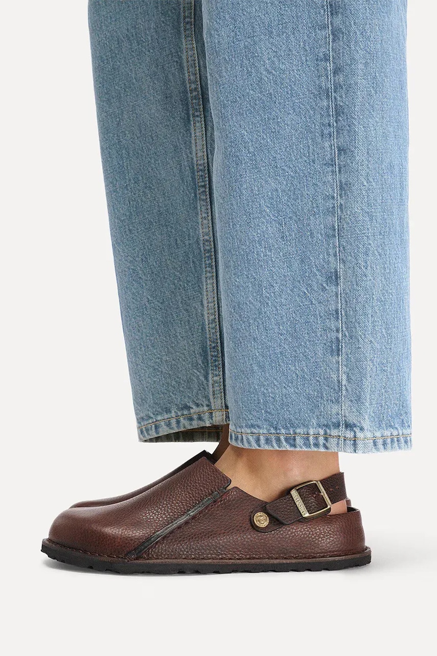 Birkenstock šľapky mules pánske kožené Lutry