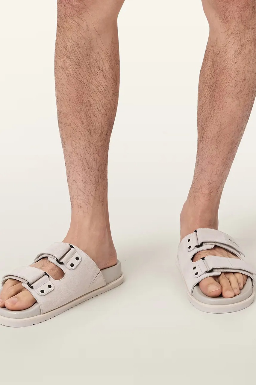 AllSaints pánske semišové šľapky Vex Sandal