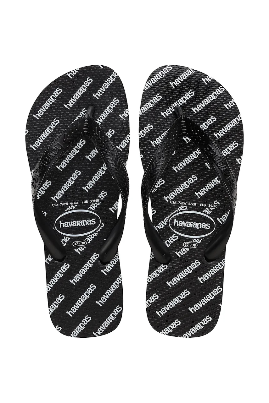 Havaianas papuci TOP LOGOMANIA ESSENTIAL BALLET culoarea negru, 4149891.0090