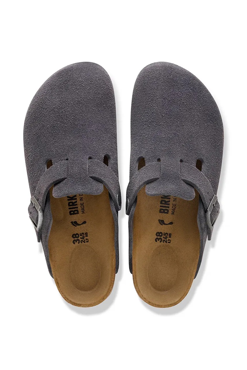 Birkenstock šľapky mules semišové Boston