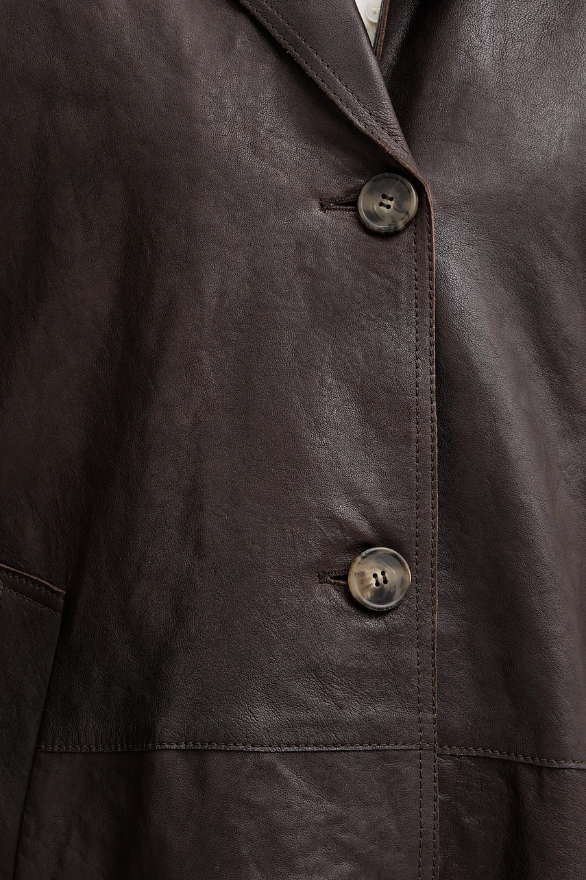 Kožený kabát Weekend Max Mara CAMINO