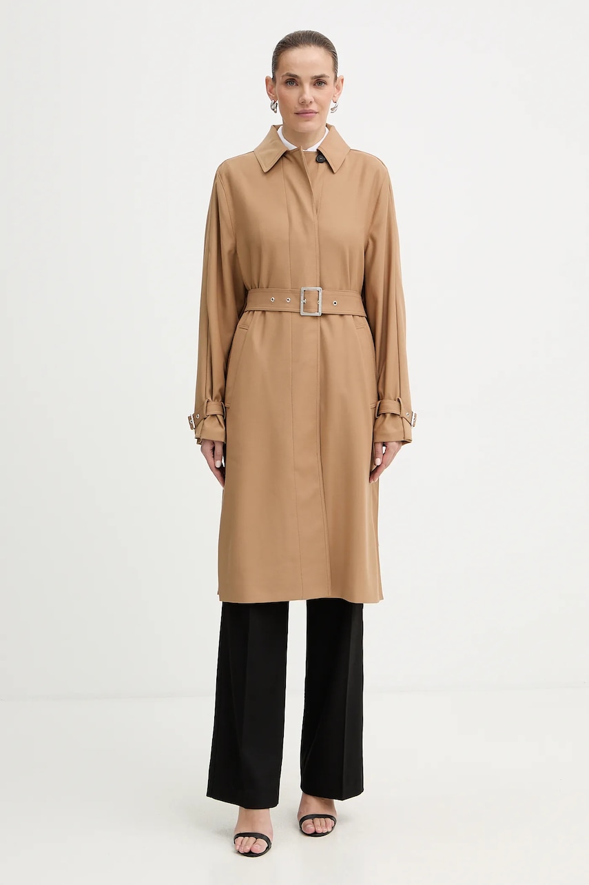 Karl Lagerfeld palton culoarea bej, B1W15007