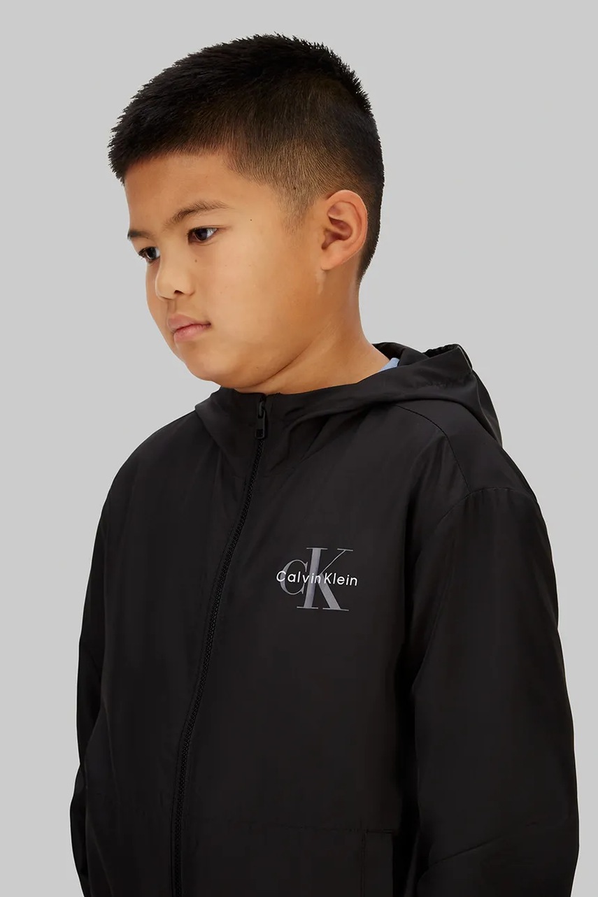 Детская куртка Calvin Klein Jeans цвет чёрный IB0IB02639