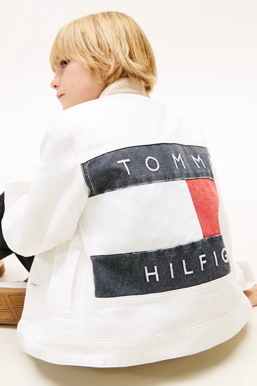 Παιδικό τζιν μπουφάν Tommy Hilfiger