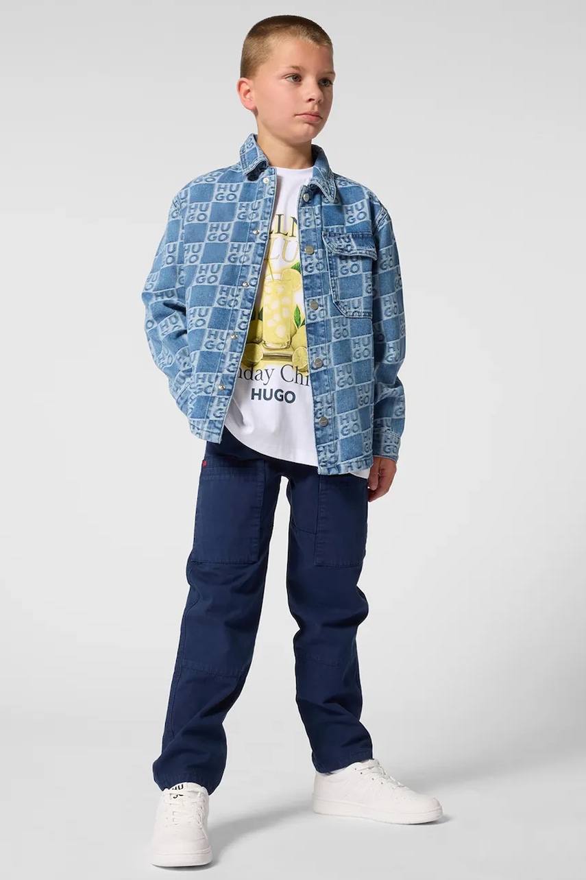 HUGO cămașă din denim pentru copii