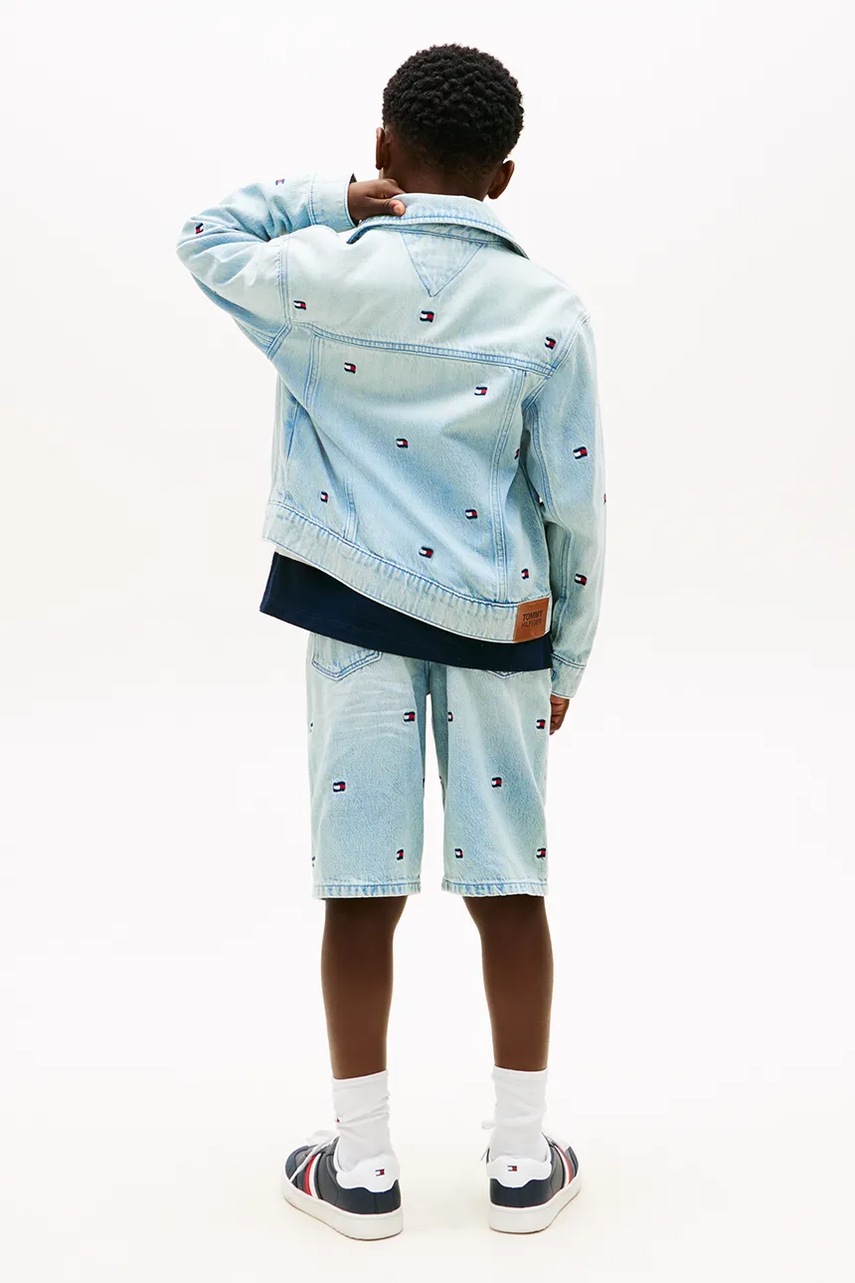 Tommy Hilfiger džínsová bunda detská bavlnená