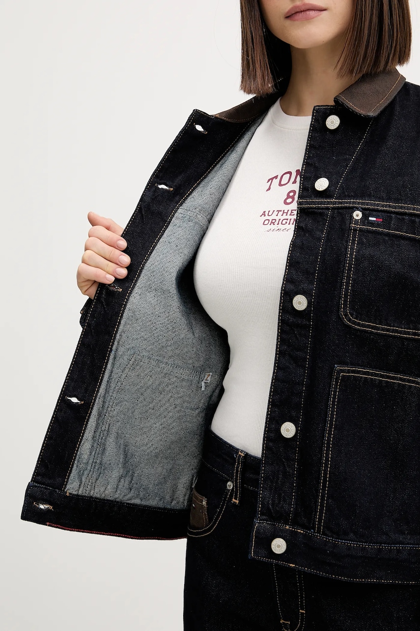 Rifľová bunda Tommy Jeans