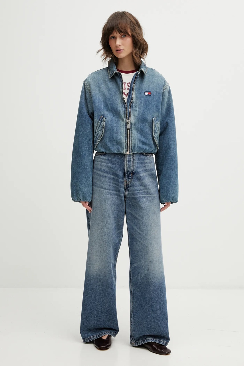 Bavlnená rifľová bunda Tommy Jeans