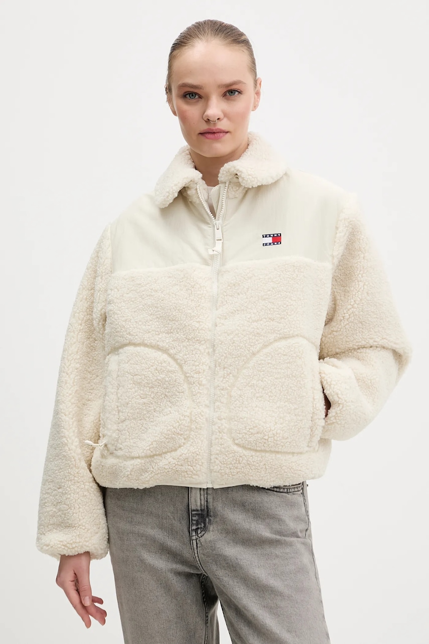 Γυναικεία μπουφάν tommy jeans σε μπεζ