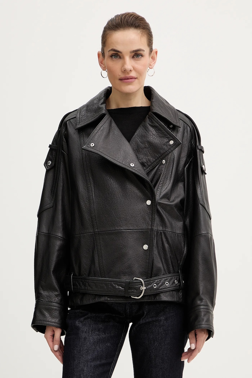 BOSS Orange geacă ramones de piele C Sassea