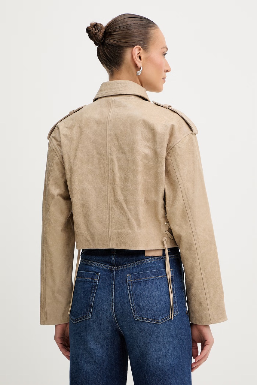 Kožená bunda BOSS Orange C Salace (obrázek 3)