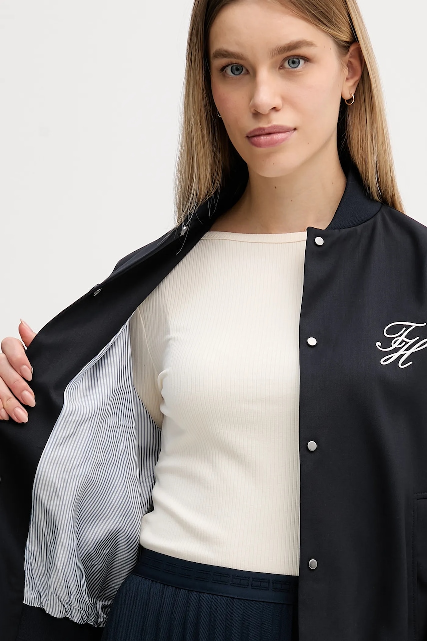 Bomber bunda s prímesou vlny Tommy Hilfiger