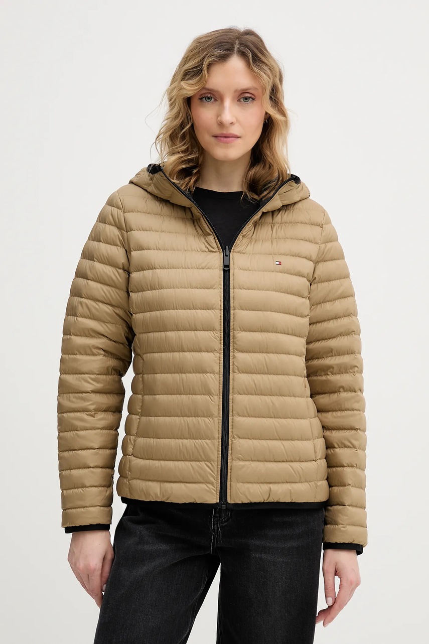 Levně Oboustranná péřová bunda Tommy Hilfiger