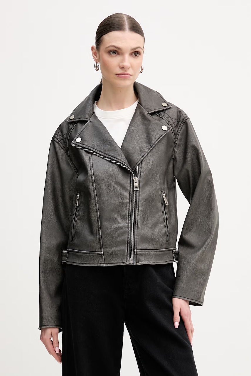 Μπουφάν γυναικεία κοντά guess σε γκρι