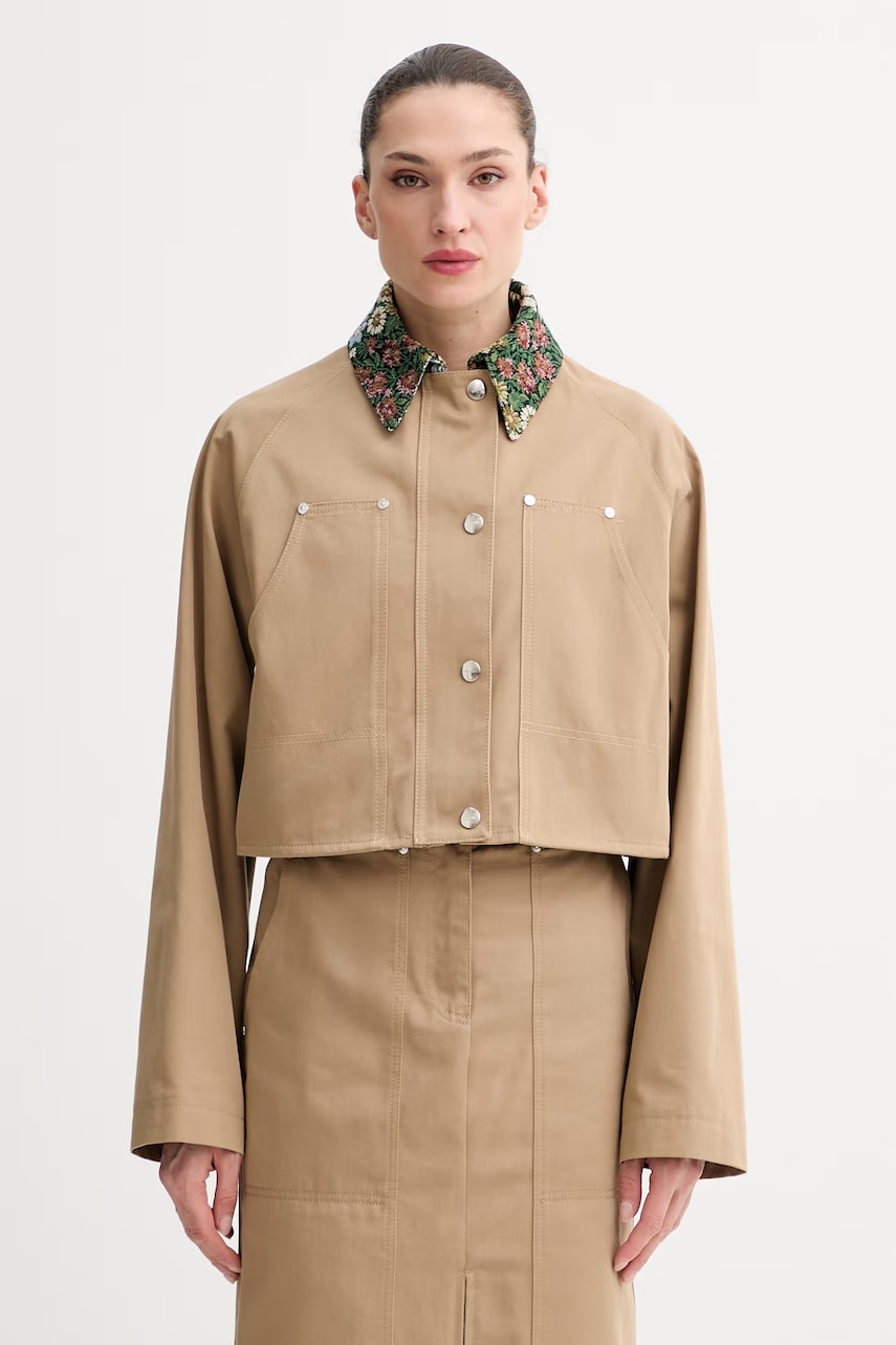 MSGM jachetă scurtă pentru femei, din bumbac